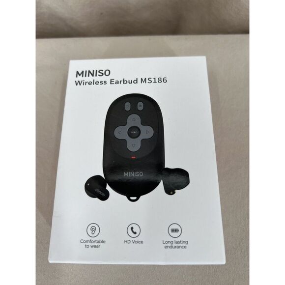 Other - Miniso Wirless Earbud‎ MS186 with Remote Black In Ear Phone Hands Free